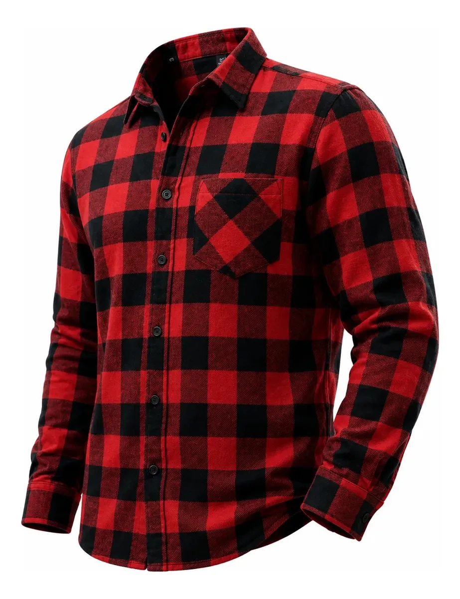 Camisa Xadrez Country Manga Longa